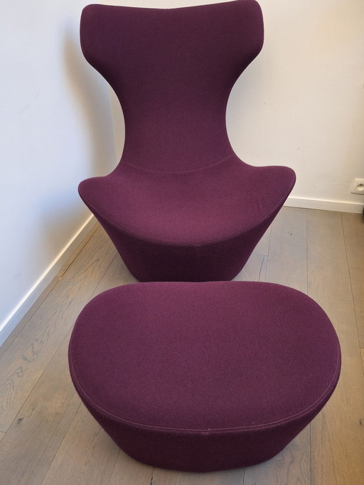 B&B Papilio Grande Fauteuil + Poef