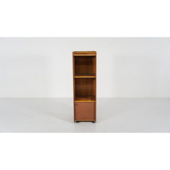 Image 1 of Vintage Artona plank in hout en leer door Afra en Tobia Scarpa voor Maxalto, 1970