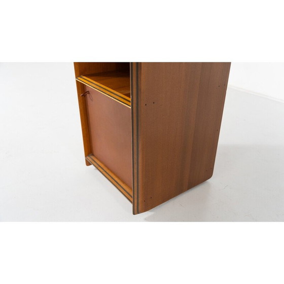 Image 1 of Vintage Artona plank in hout en leer door Afra en Tobia Scarpa voor Maxalto, 1970