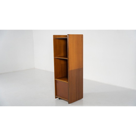 Image 1 of Vintage Artona plank in hout en leer door Afra en Tobia Scarpa voor Maxalto, 1970