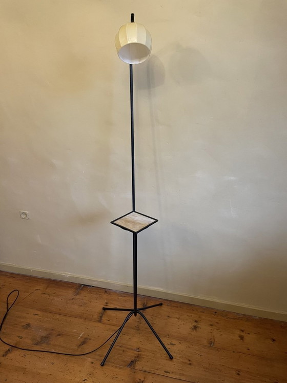 Image 1 of Vintage Vloerlmp Staande Schemerlamp Jaren 60 Frans