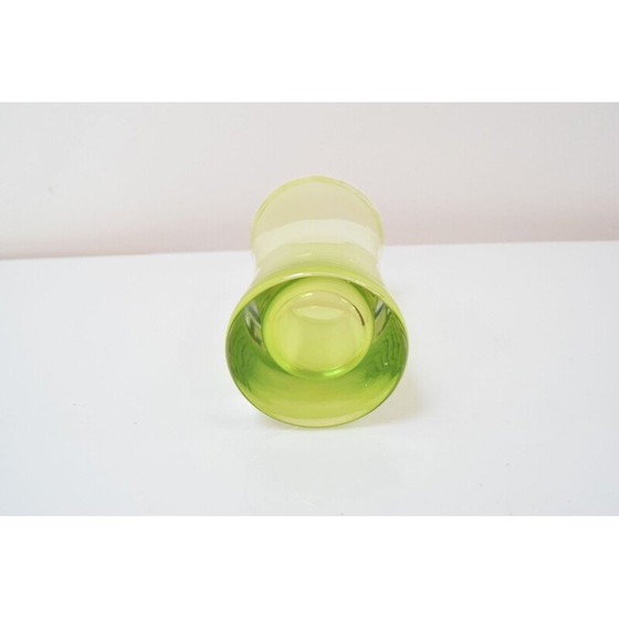 Image 1 of Vintage vaas van kunstglas, Tsjecho-Slowakije 1960