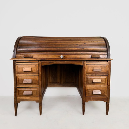 Zeldzaam Art Deco rolluik bureau