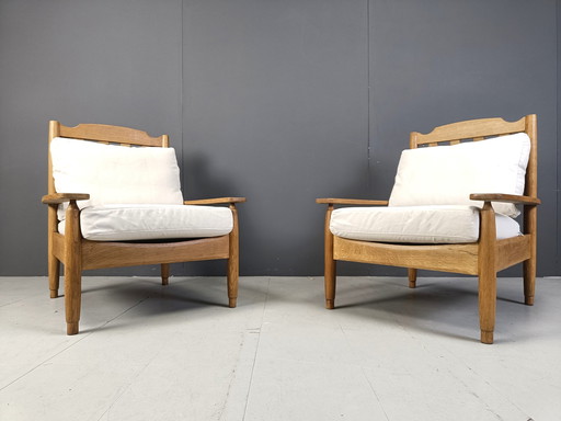 Paar Scandinavische Teakhouten Fauteuils, 1960S