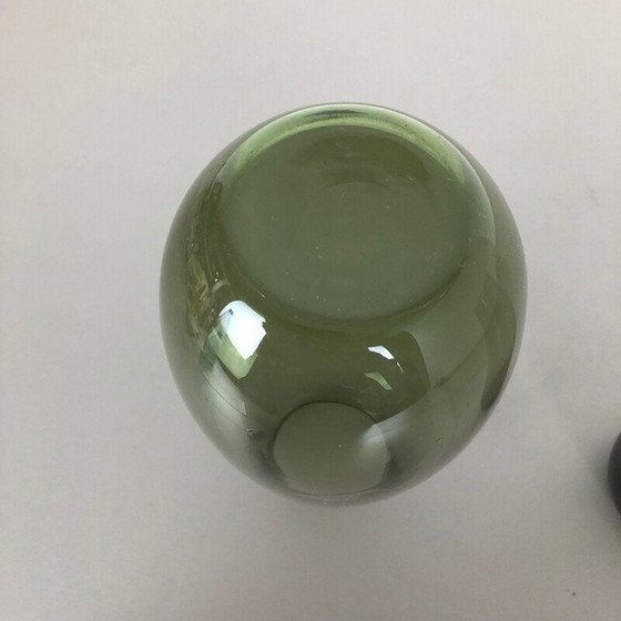 Image 1 of Paar vintage glazen vazen van Wilhelm Wagenfeld voor het Wmf, Duitsland 1960