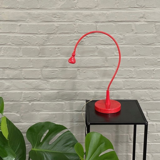 Vintage rode verstelbare lamp