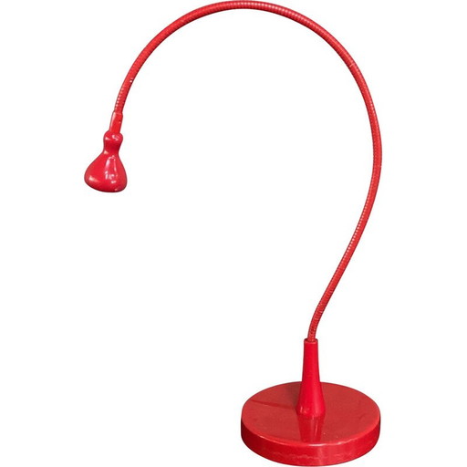 Vintage rode verstelbare lamp