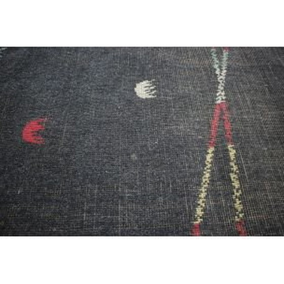 Image 1 of Vintage tapijt met grijs patroon, Tsjecho-Slowakije 1960