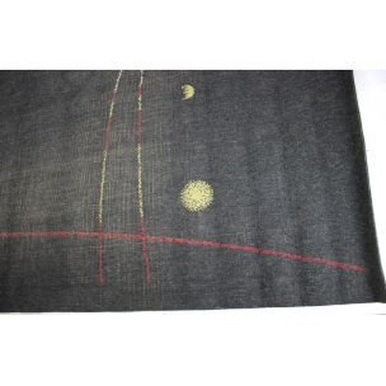 Image 1 of Vintage tapijt met grijs patroon, Tsjecho-Slowakije 1960