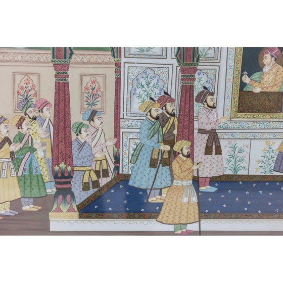 Image 1 of Vintage schilderij met een gehemeltescène, 1950