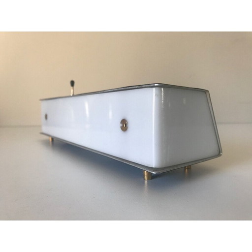 Vintage lamp inplex en aluminium van Arlus