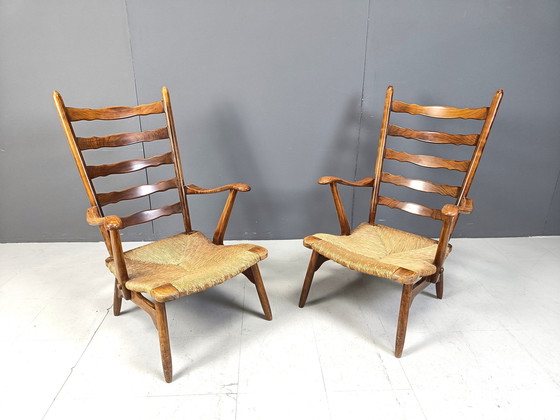 Image 1 of Mid Century Organische Fauteuils Door De Ster Geldermalsen, 1960S