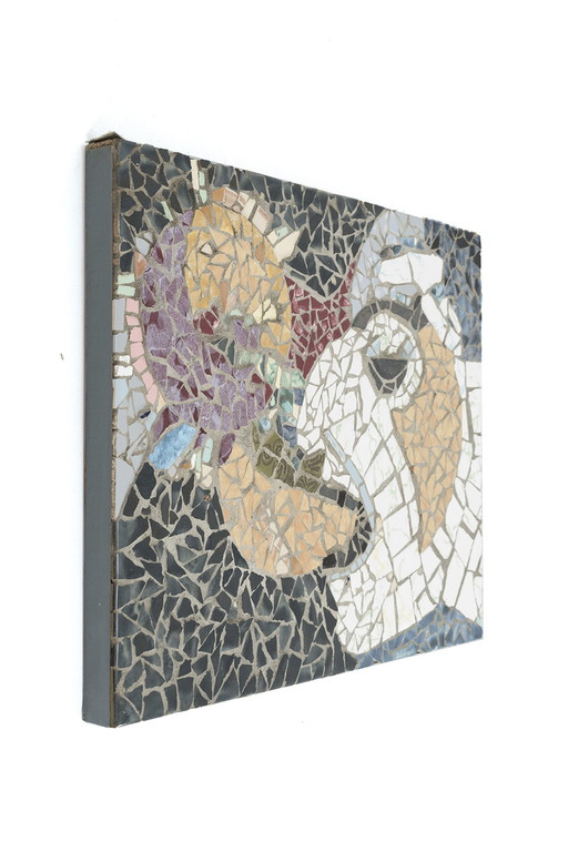 Vintage mozaïek wandobject