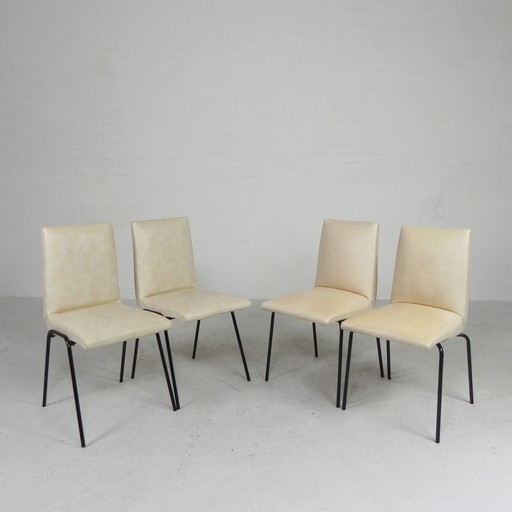 Set Van 4 Meurop Stoelen Door Pierre Guariche, Jaren 50