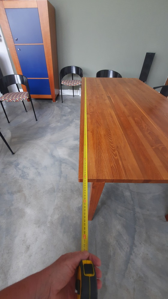 Image 1 of Massief kersenhouten tafel