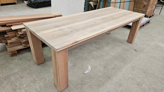 Image 1 of Massief Eiken Houten Tafel