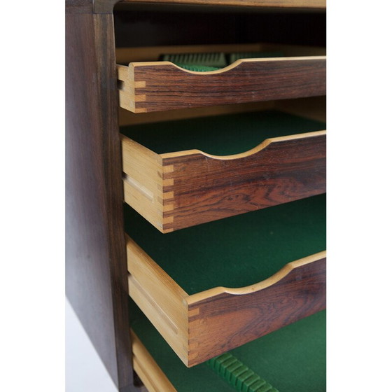 Image 1 of Vintage dressoir in rozenhout voor Knud Nielsen - jaren 1960