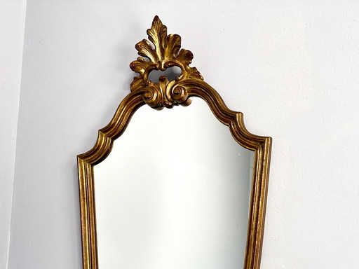 Vintage Vergulde Spiegel met Sierlijke Decorlijst