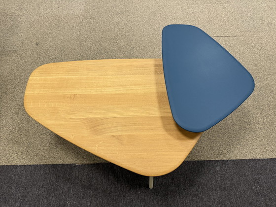 Image 1 of Leolux Tilio Salontafel Blauw eiken hout