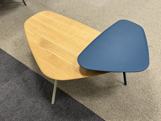 Image 1 of Leolux Tilio Salontafel Blauw eiken hout