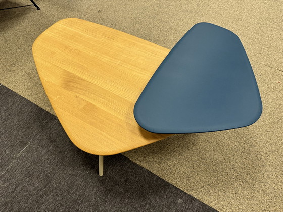 Image 1 of Leolux Tilio Salontafel Blauw eiken hout