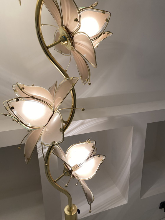 Image 1 of Hollywood Regency vloerlamp Fleur De Lotus