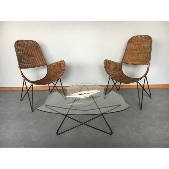 Image 1 of Paar vintage fauteuils van Raoul Guys, 1950