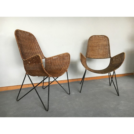Image 1 of Paar vintage fauteuils van Raoul Guys, 1950