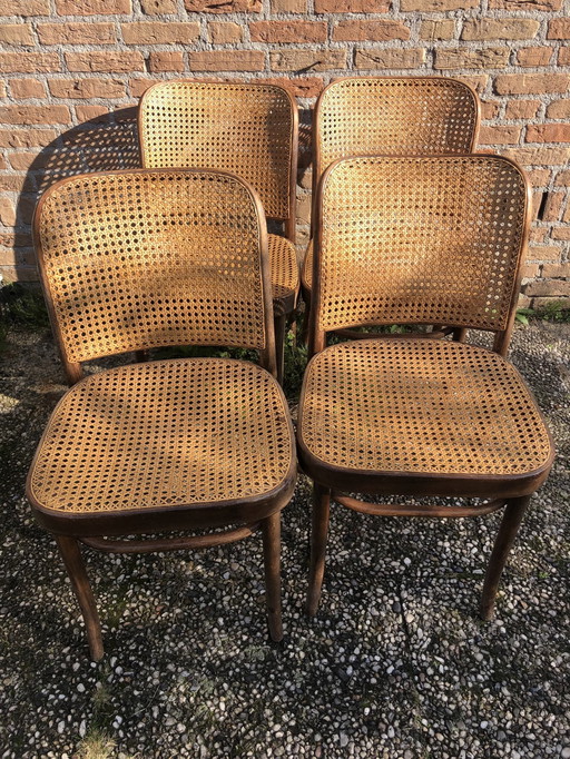 4x Vintage Praag Of 811 Stoelen