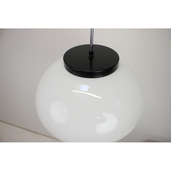 Image 1 of Vintage glazen en metalen hanglamp voor Napako, Tsjecho-Slowakije 1960