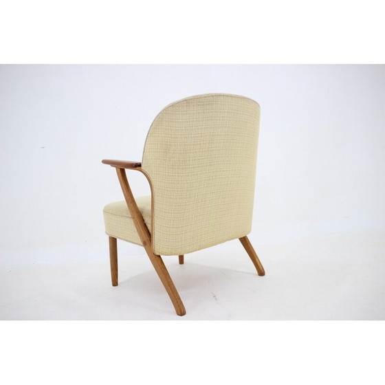 Image 1 of Vintage Chresten Findahl Brodersen fauteuil in eikenhout, Denemarken 1950