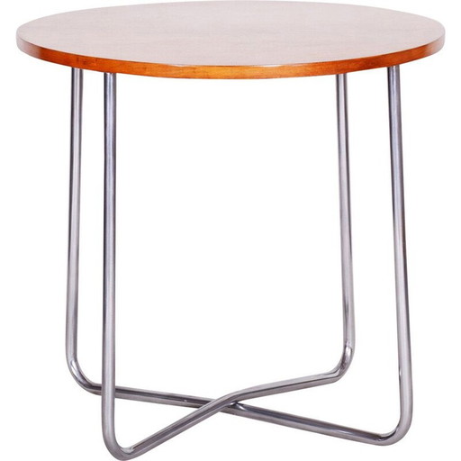 Vintage Bauhaus ronde tafel door Vichr and Co, 1930
