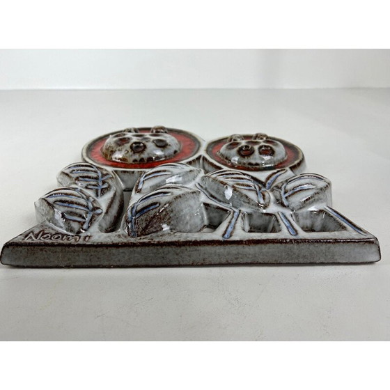 Image 1 of Vintage keramische wandplaquette van Noomi Backhausen voor Søholm, Denemarken 1960