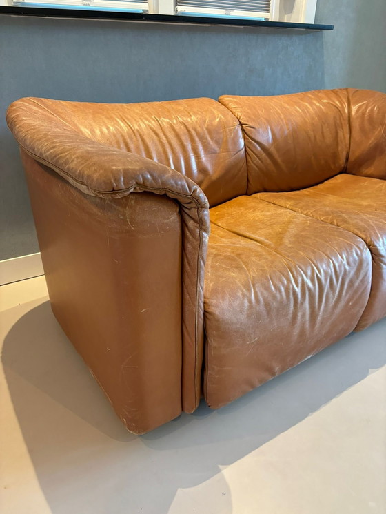 Image 1 of Seat Leather Hochbarett Sofa By Karl Wittmann For Wittmann Austrtia