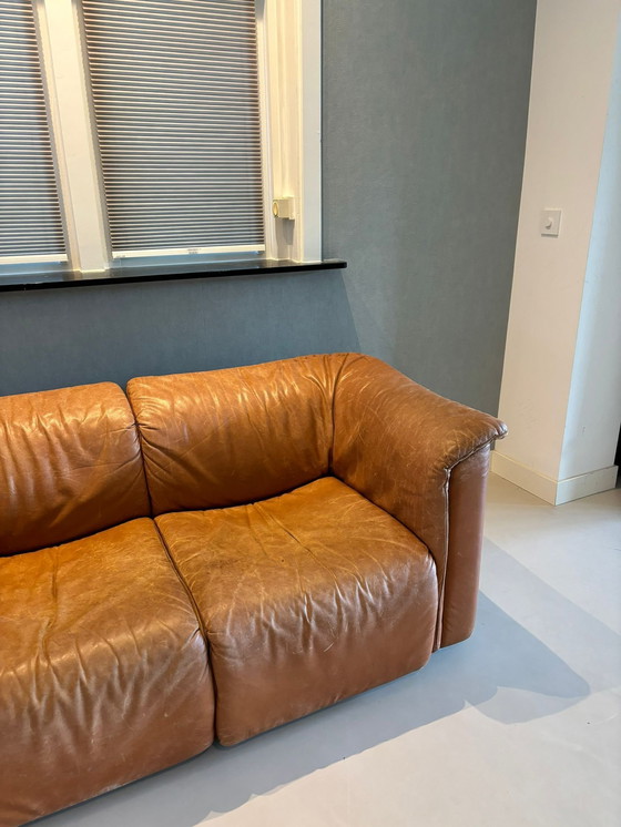 Image 1 of Seat Leather Hochbarett Sofa By Karl Wittmann For Wittmann Austrtia