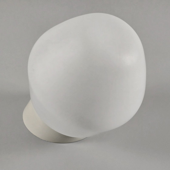 Image 1 of Vintage Corodex Beige Bakeliet & Opaal Glas Schuine Wandlamp - Nederland, 1970S.