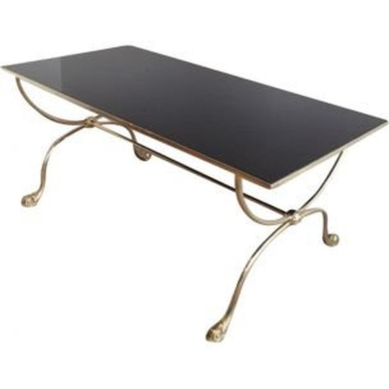 Image 1 of Vintage messing salontafel van La Maison Jansen, 1940