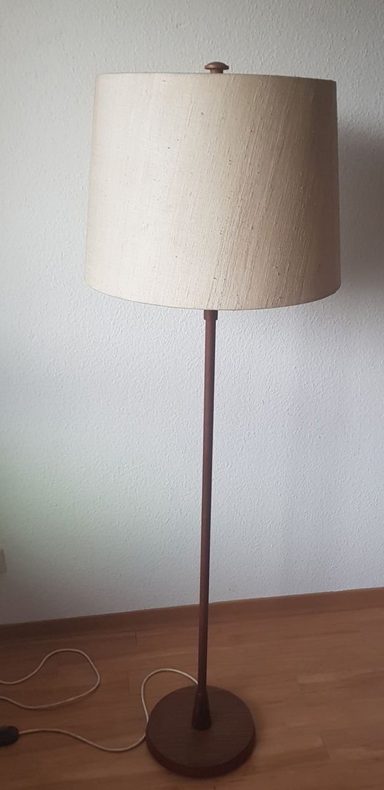 Image 1 of Teakhouten vloerlamp van Temde, 1970S