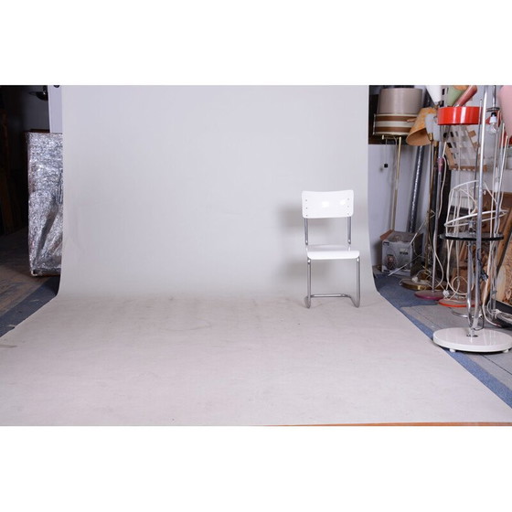 Image 1 of Vintage witte Bauhaus stoel van Vichr & Co, jaren 1930