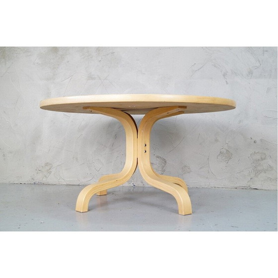 Image 1 of Vintage Finse ronde salontafel door Ilmari Lappalainen voor Asko, 1960