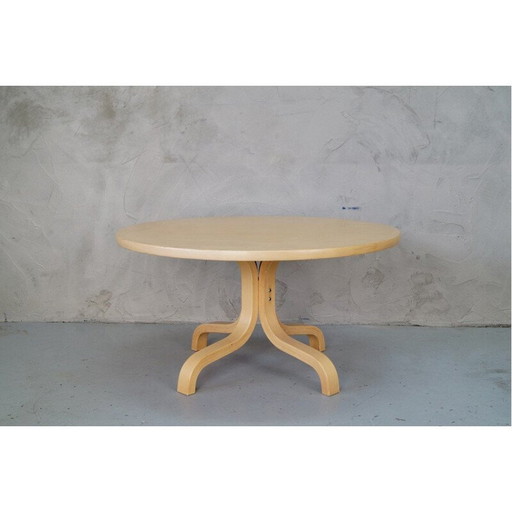 Vintage Finse ronde salontafel door Ilmari Lappalainen voor Asko, 1960