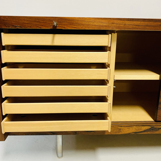 Image 1 of Mid-Century  Sven Ivar Dysthe voor Dokka Mobler directie hoekbureau Palissander 1960