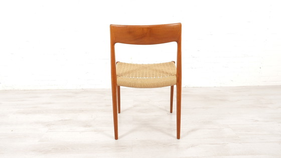 Image 1 of 4 X Vintage Eetkamerstoelen | Niels Otto Møller | Model 77