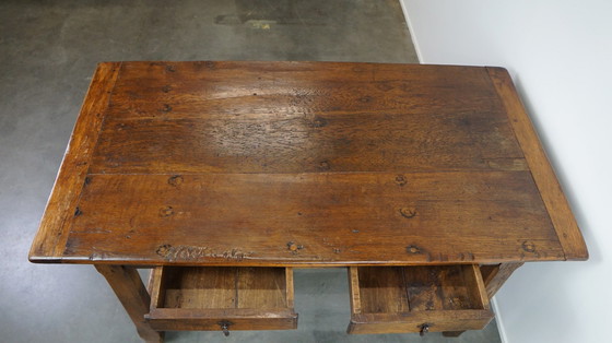 Image 1 of Franse eettafel met 2 lades