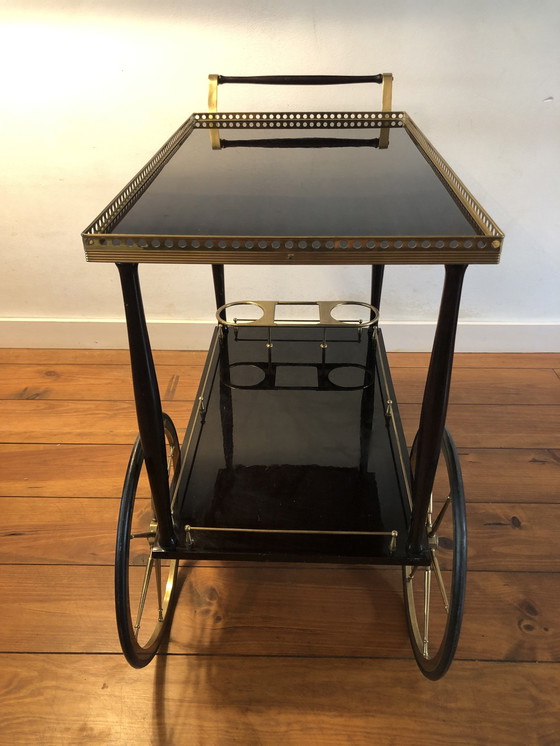 Image 1 of Italiaanse Bar Cart / Serveerwagen.