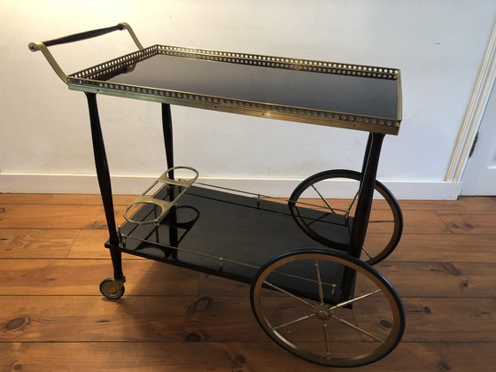 Image 1 of Italiaanse Bar Cart / Serveerwagen.