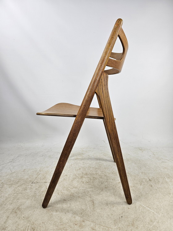 Image 1 of 4 Sawbuck Stoelen Hans Wegner Ch29 Deens Mid Century