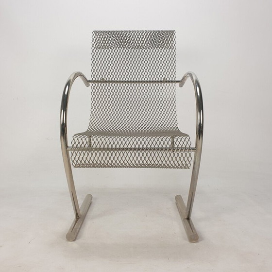 Image 1 of Vintage "Sing Sing Sing" stalen buisfauteuil door Shiro Kuramata voor Xo, Frankrijk 1985