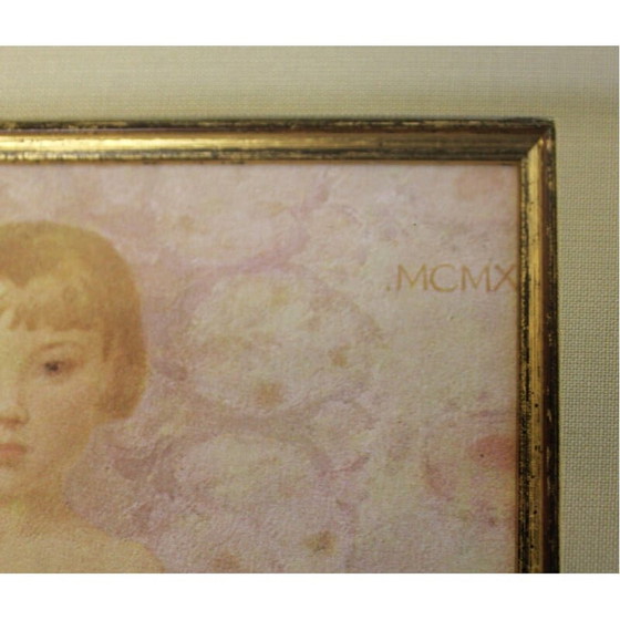 Image 1 of Vintage litho "Moeder en kind" van Gustave Lorrain, 1930