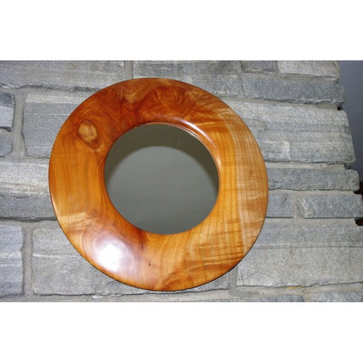 Vintage massief kersen spiegel Morand 1980